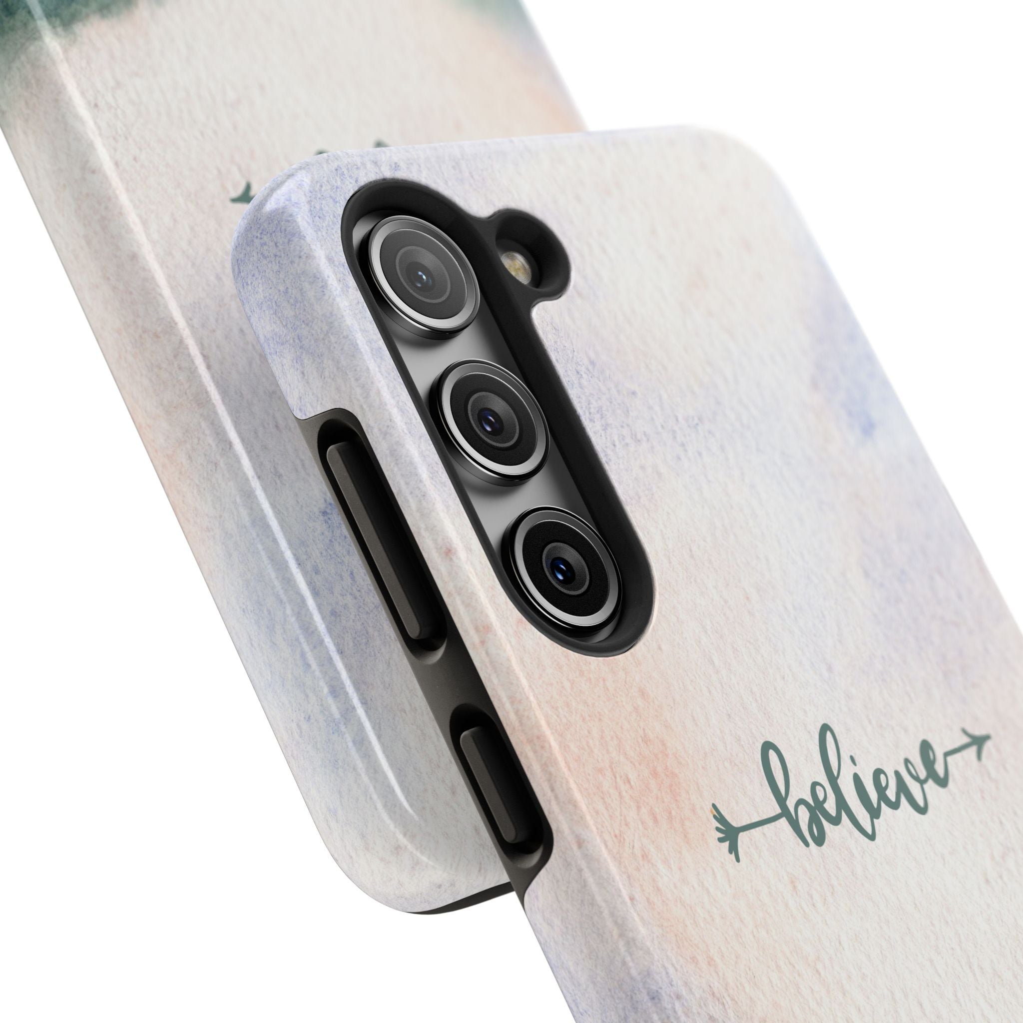 Believe Tough Phone Case (For iPhone, Galaxy & More) - Watercolor Flower