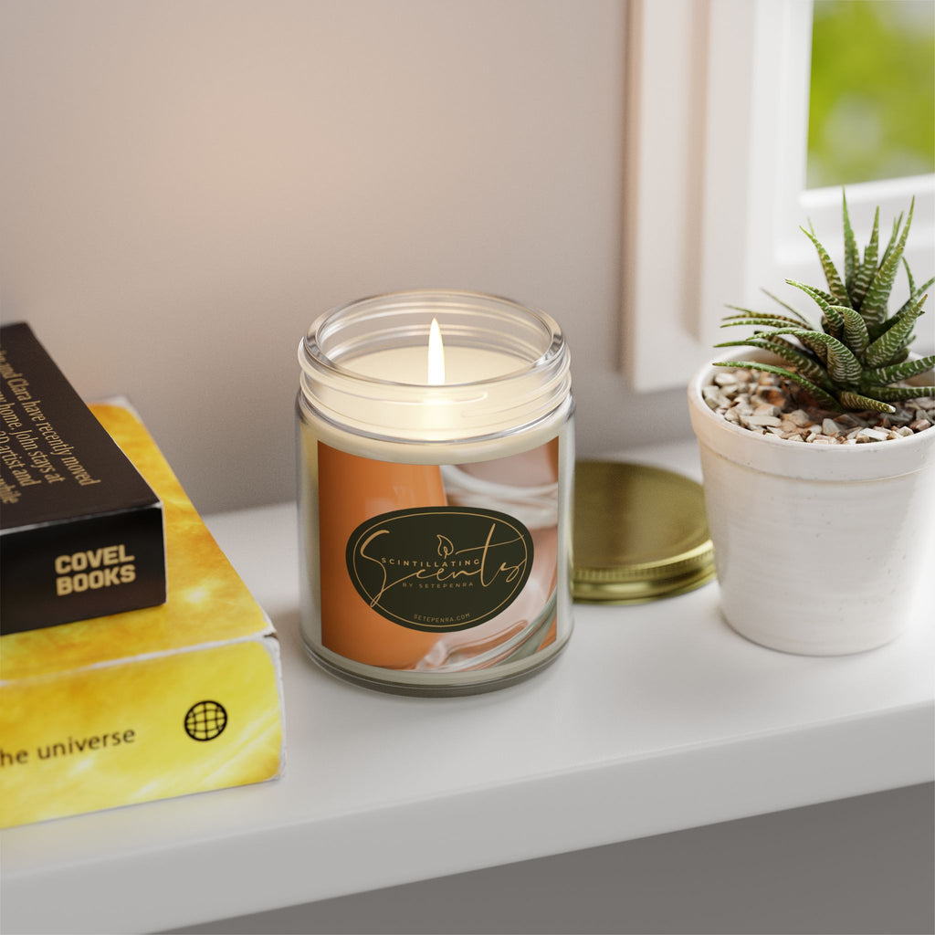 Scintillating Scents by SETEPENRA Scented Candles, Coconut Apricot Wax (4oz, 9oz)