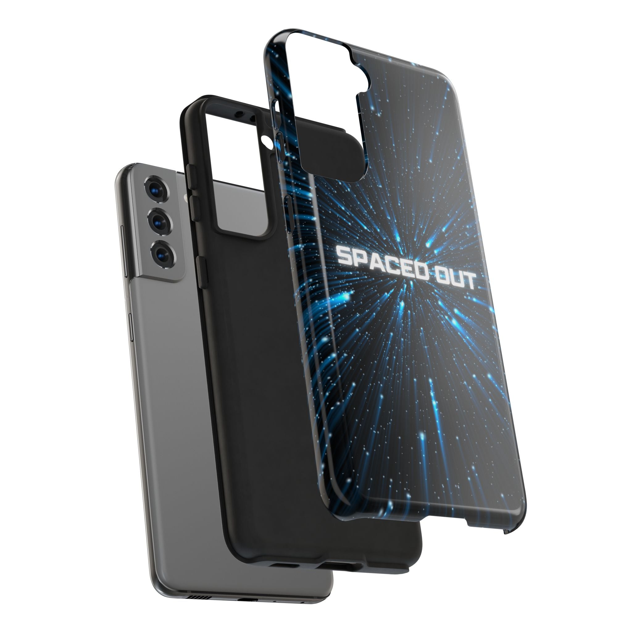 Spaced Out Tough Phone Case — Cosmic Space Warp Protective Cover