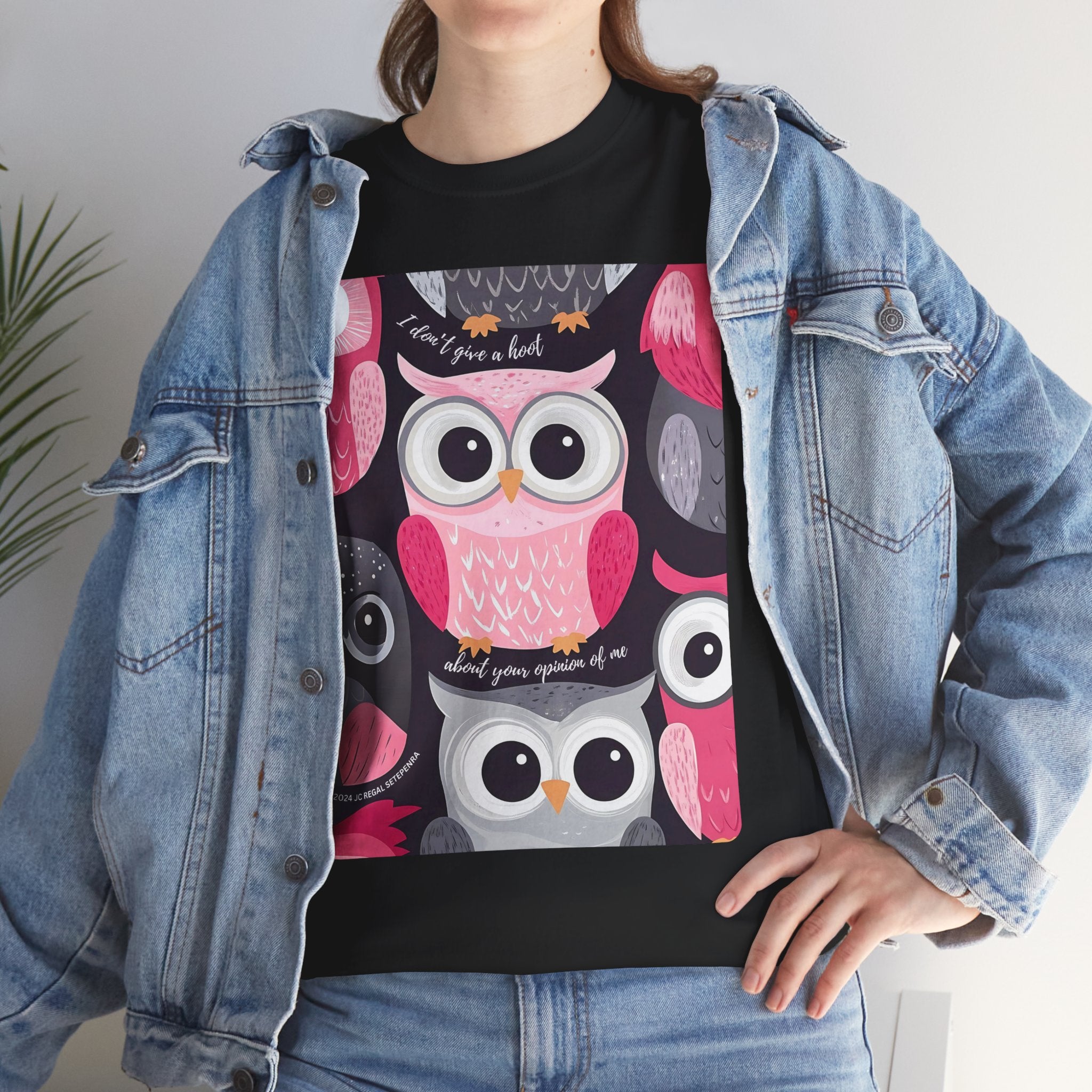 Don't Give A Hoot Unisex Heavy Cotton Tee