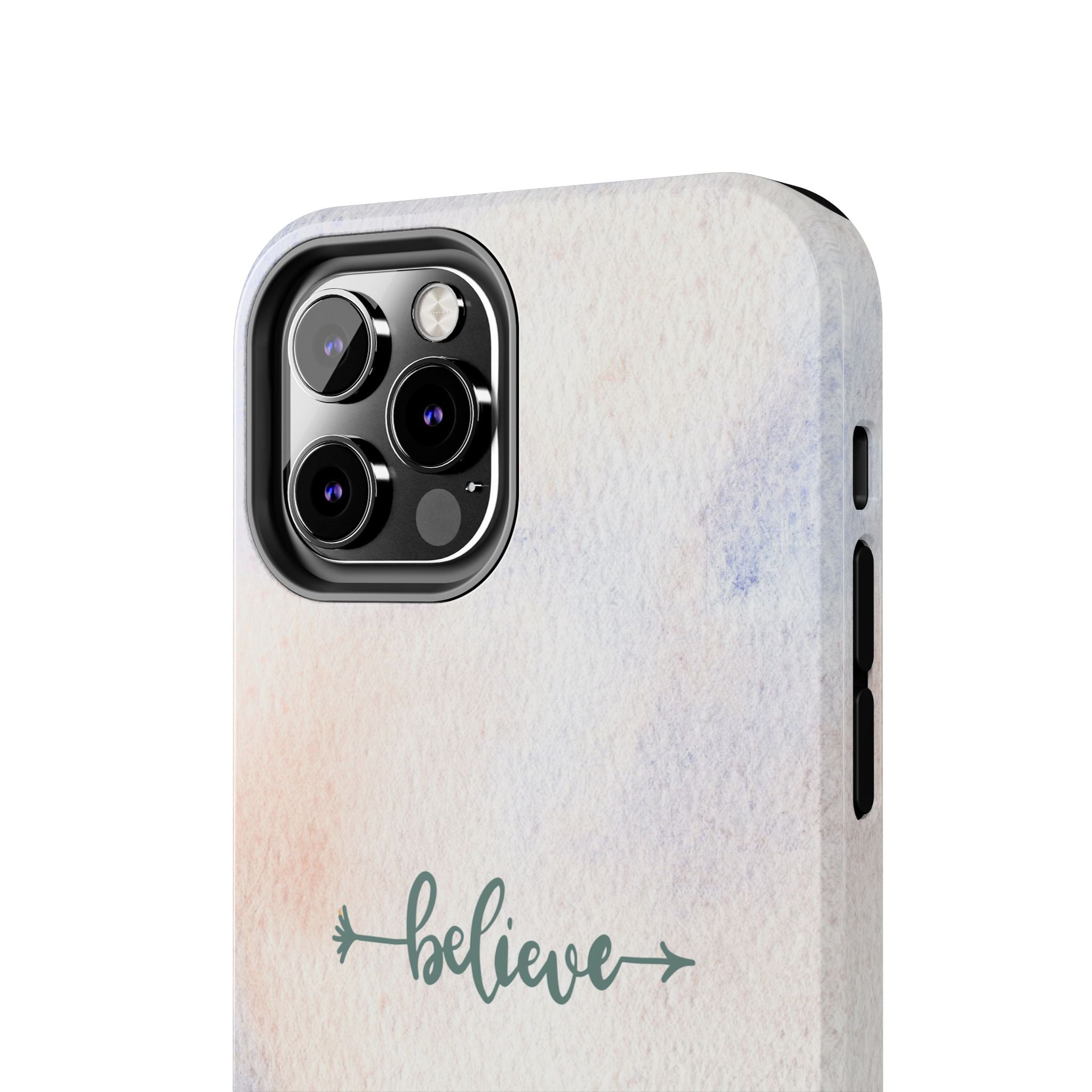 Believe Tough Phone Case (For iPhone, Galaxy & More) - Watercolor Flower