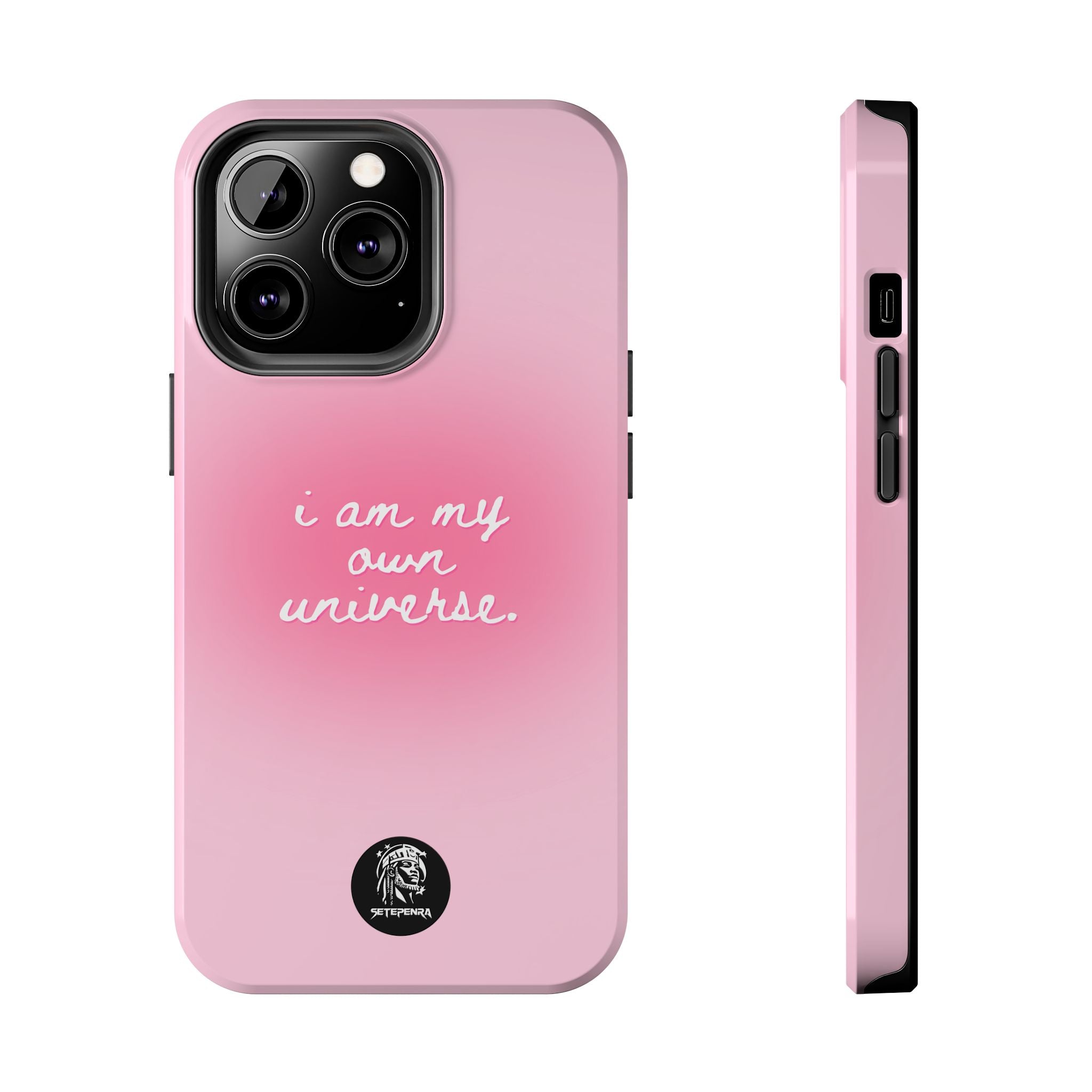 I Am My Own Universe Tough Phone Case (For iPhone, Galaxy & More) - Light Pink SETEPENRA Phone Case.
