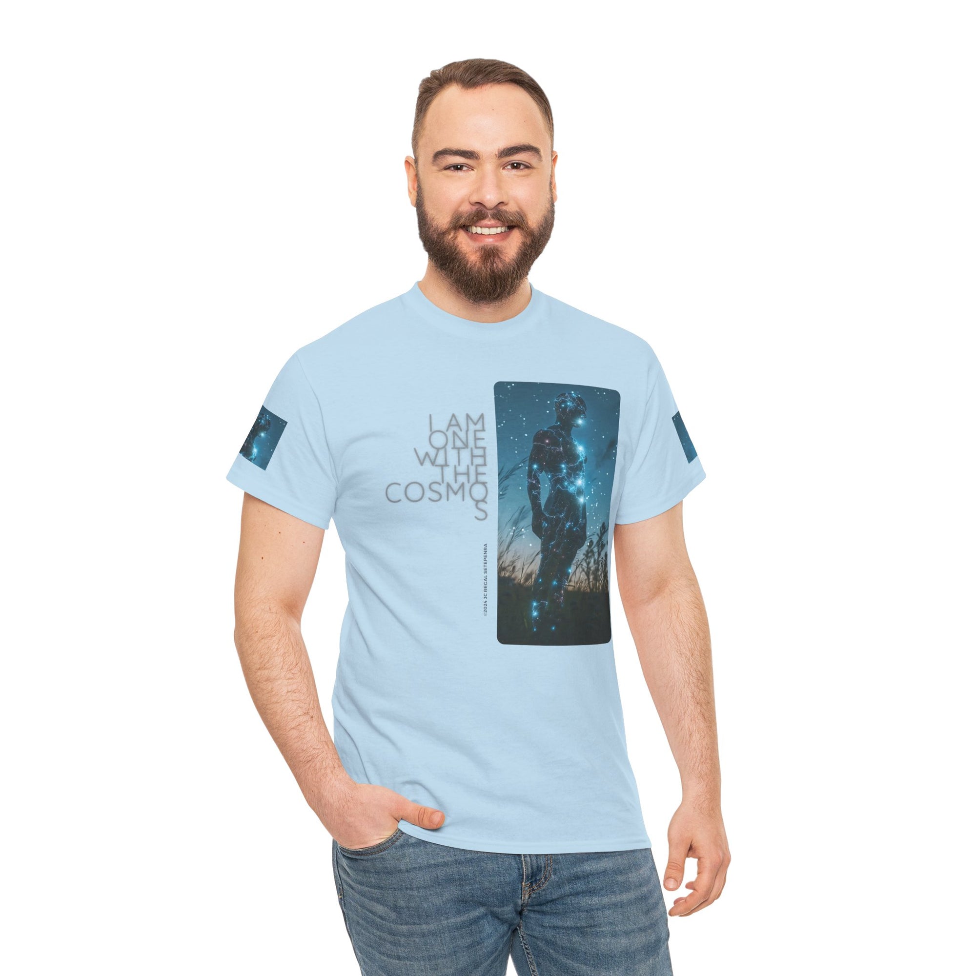 One With The Cosmos Unisex Heavy Cotton Tee