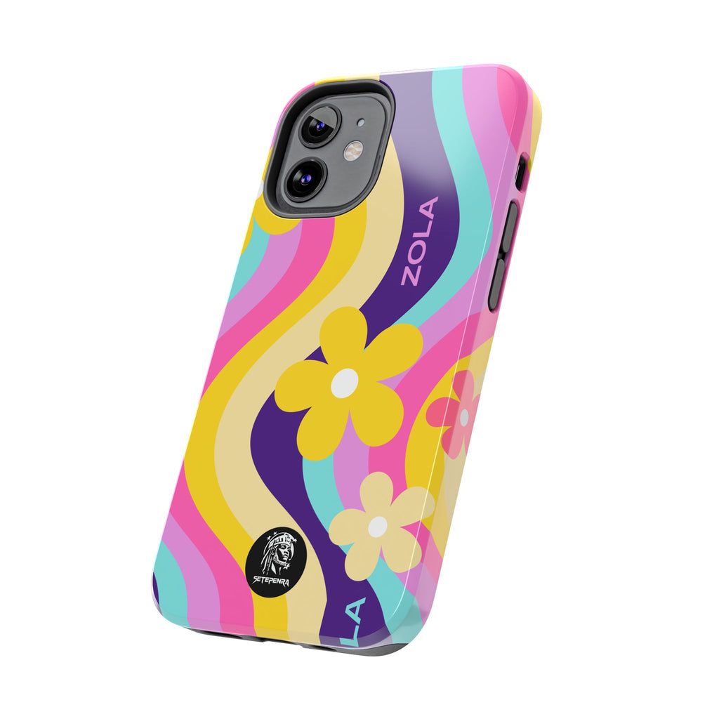 Zola Tough Phone Case (For iPhone, Galaxy & More) - Purple Wave