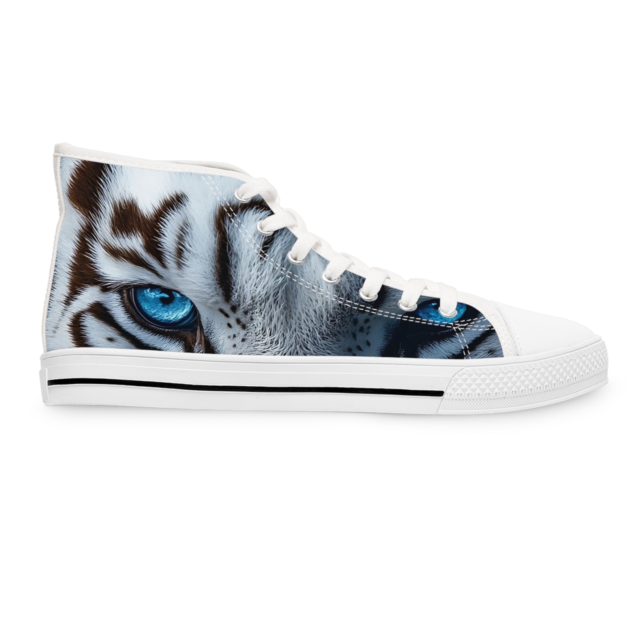 Primal Power Women's High Top Sneakers - White Tiger (1st Edition) SETEPENRA Shoes.