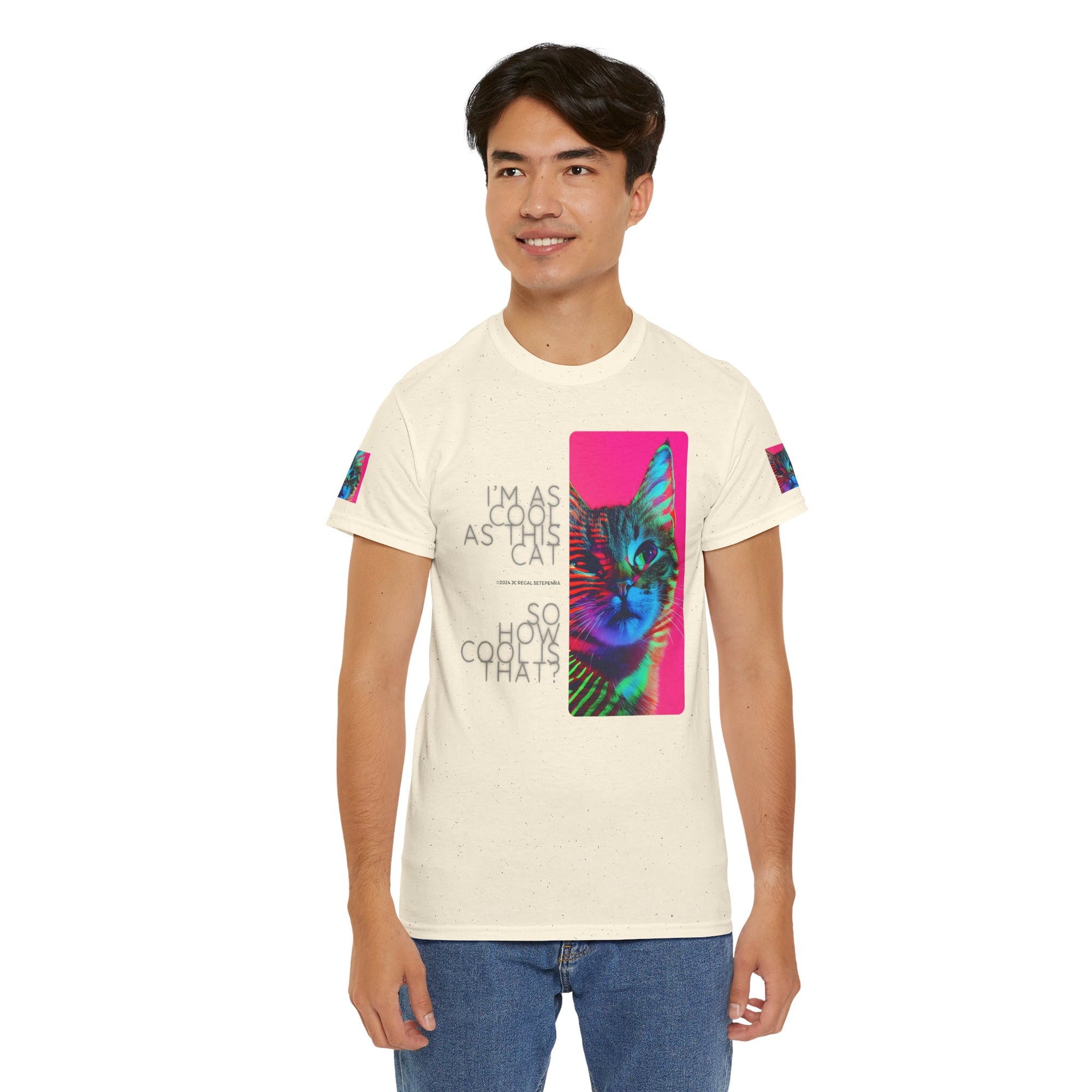 Cool Cat (Whiskers 2) Unisex Heavy Cotton Tee