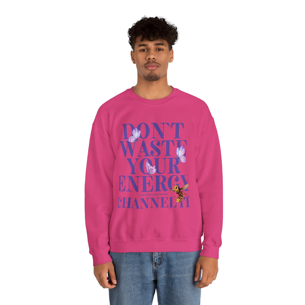 Channel It Unisex Heavy Blend™ Crewneck Sweatshirt (Purple Print)