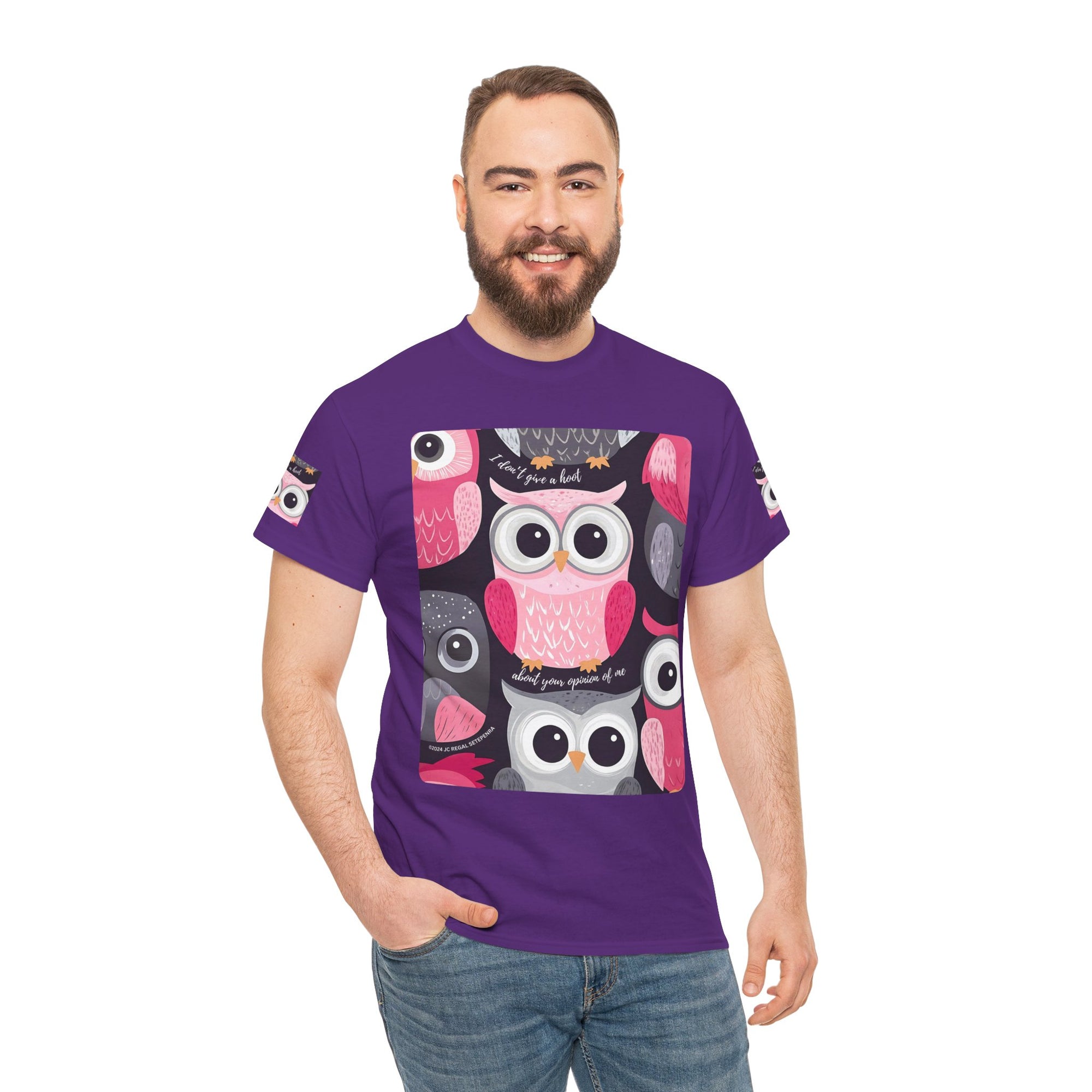 Don't Give A Hoot Unisex Heavy Cotton Tee