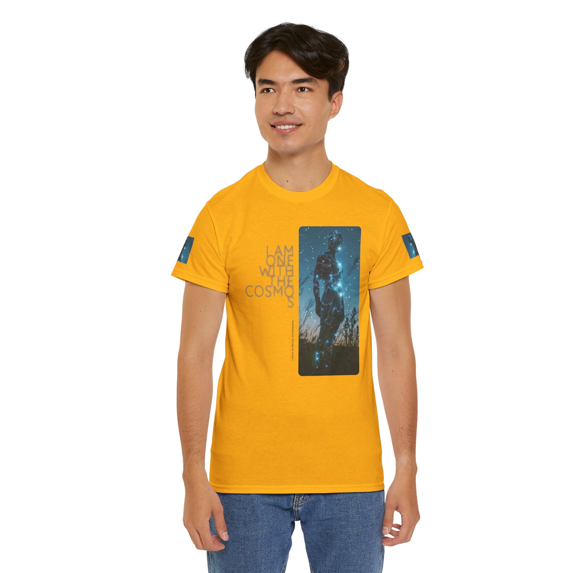 One With The Cosmos Unisex Heavy Cotton Tee