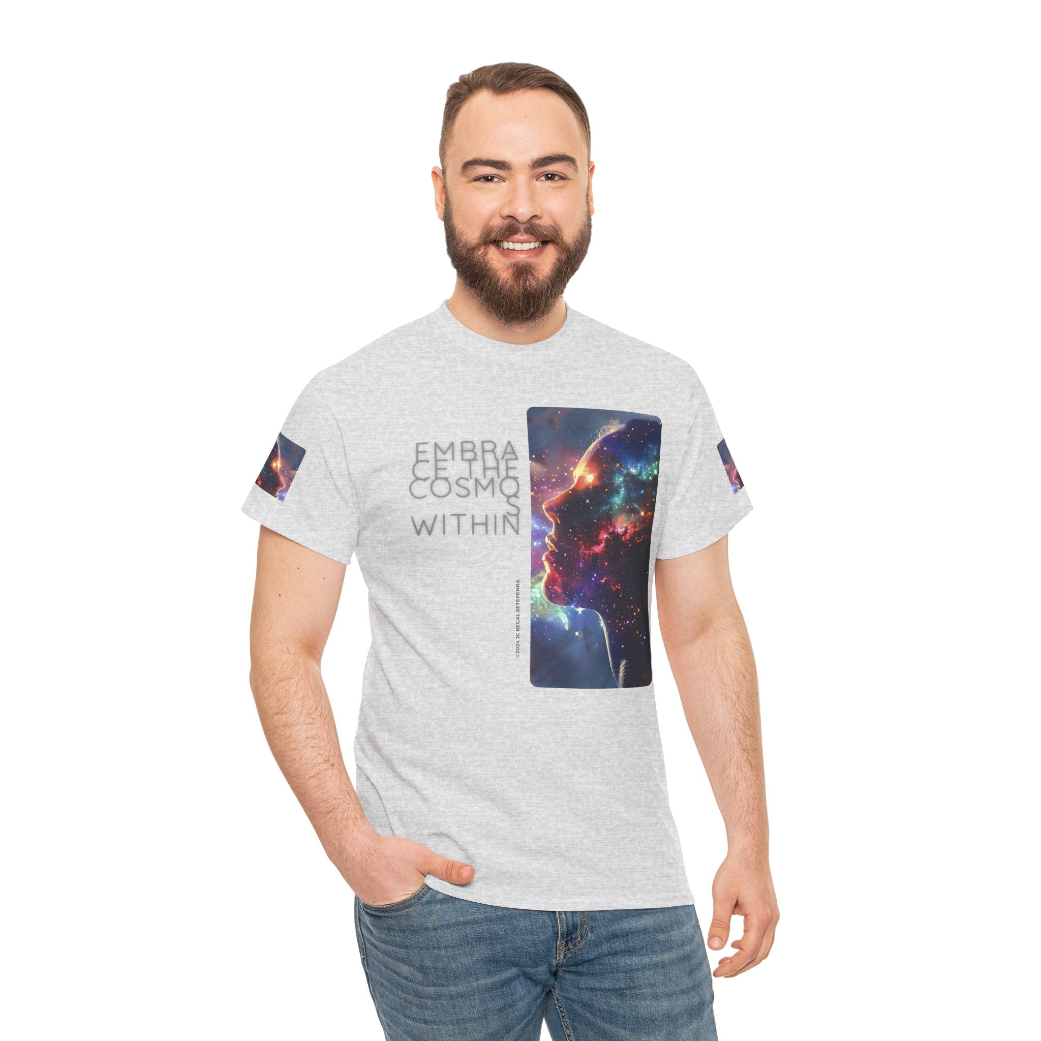 Embrace The Cosmos Within Unisex Heavy Cotton Tee