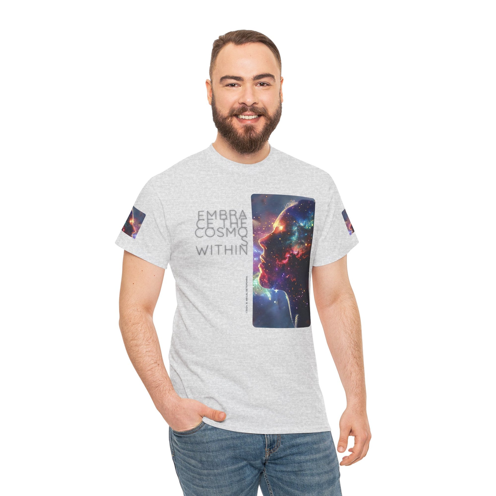Embrace The Cosmos Within Unisex Heavy Cotton Tee
