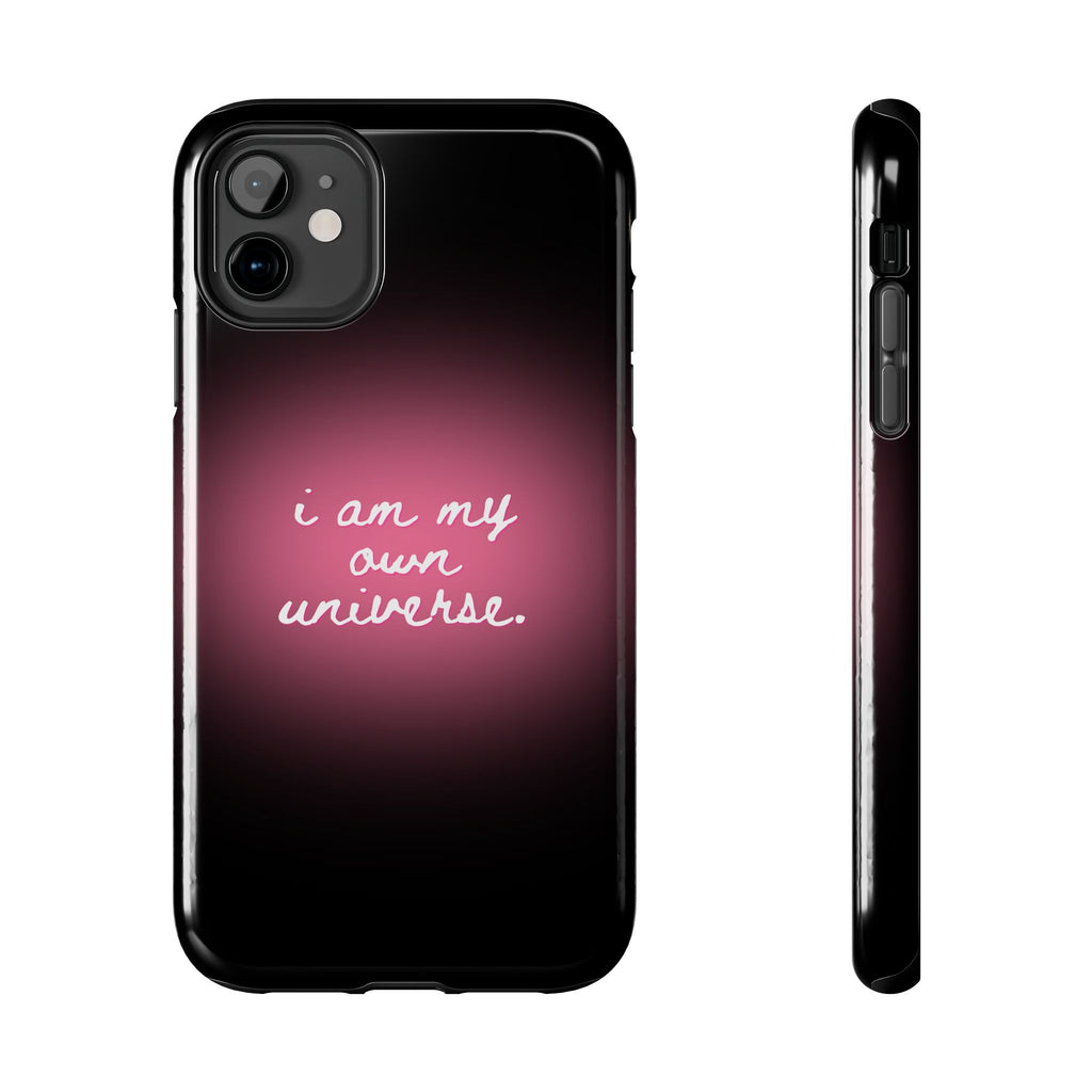 I Am My Own Universe — Pink Glow Protective Cover Tough Phone Case