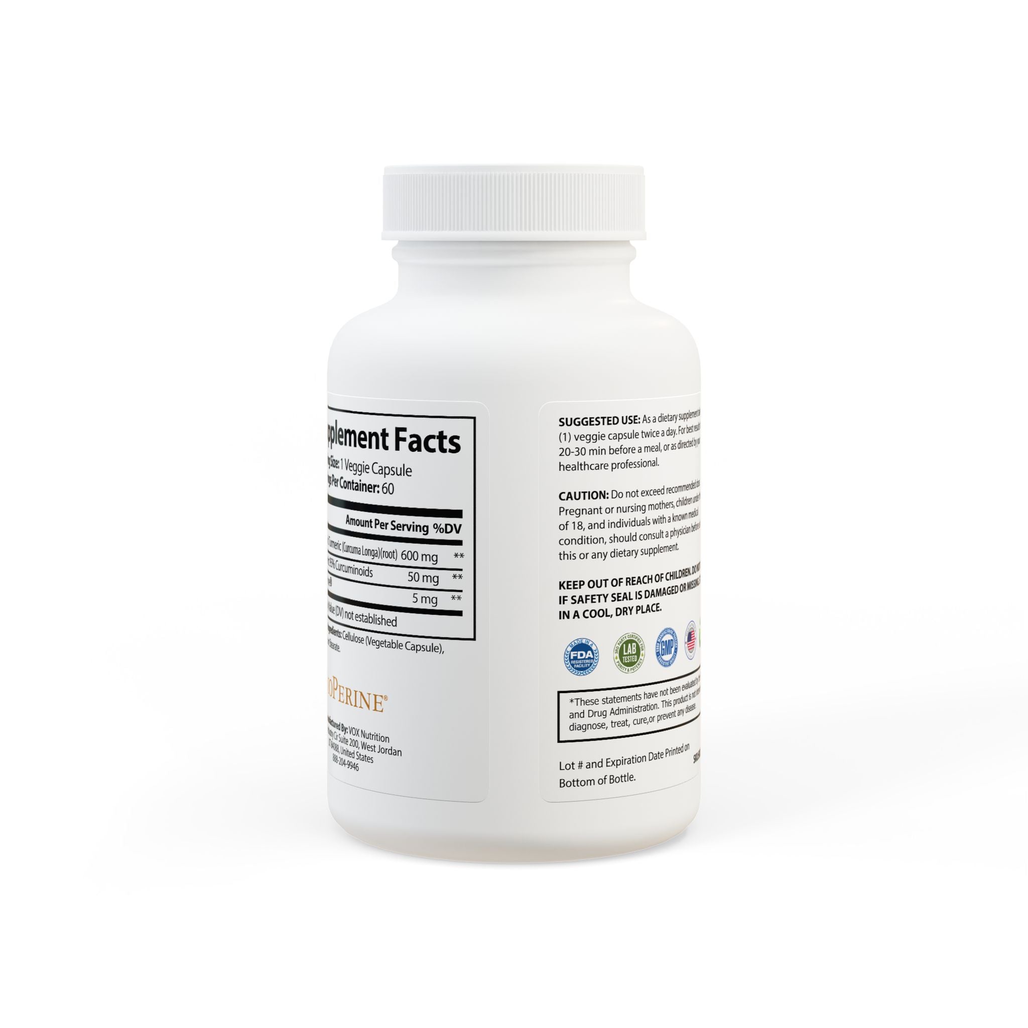 SETEPENRA Goodstuff Turmeric with BioPerine® (Black Pepper Fruit Extract) Supplement (60 Capsules) SETEPENRA Food Supplements.