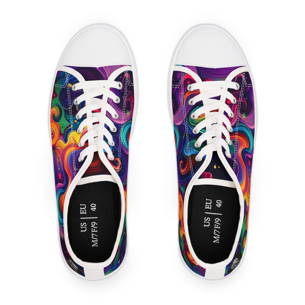 Psychedelic Women's Low Top Sneakers SETEPENRA Shoes.