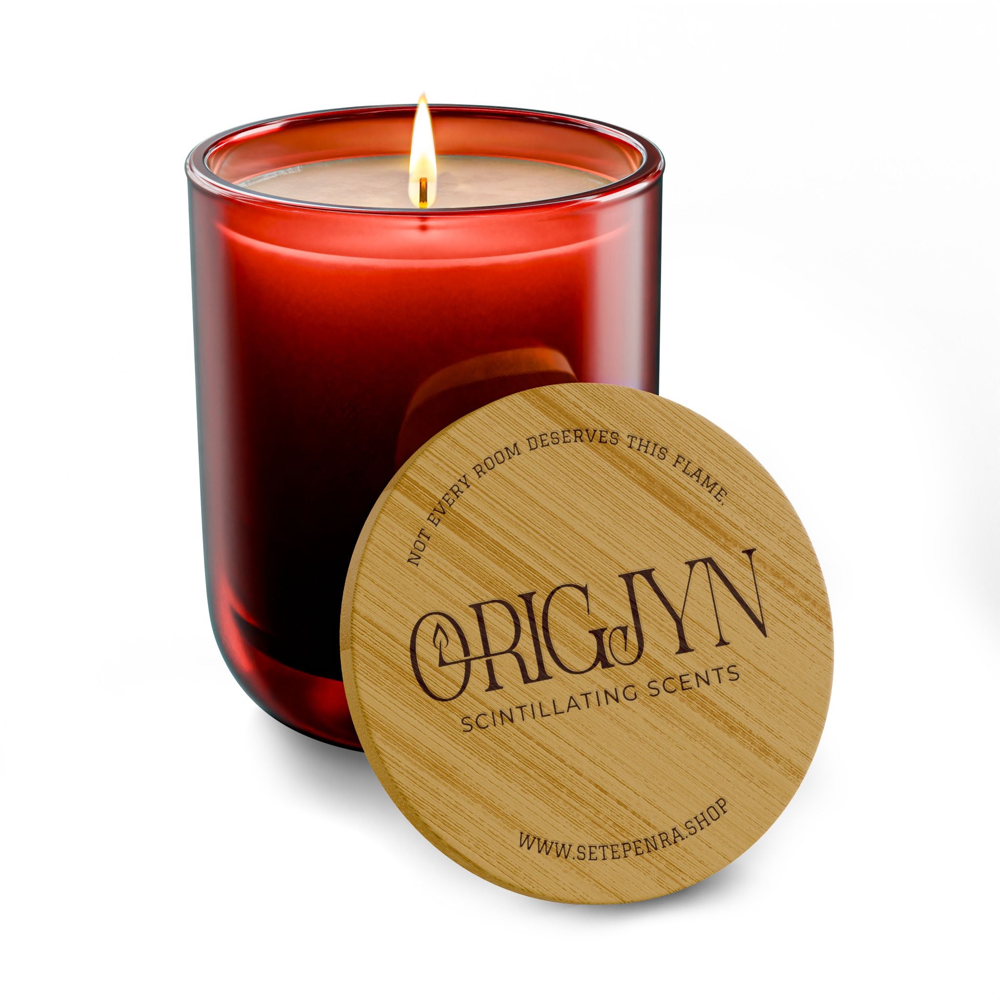 Origjyn Scintillating Scents Bamboo Lid Aromatherapy 14oz Scented Soy Candle