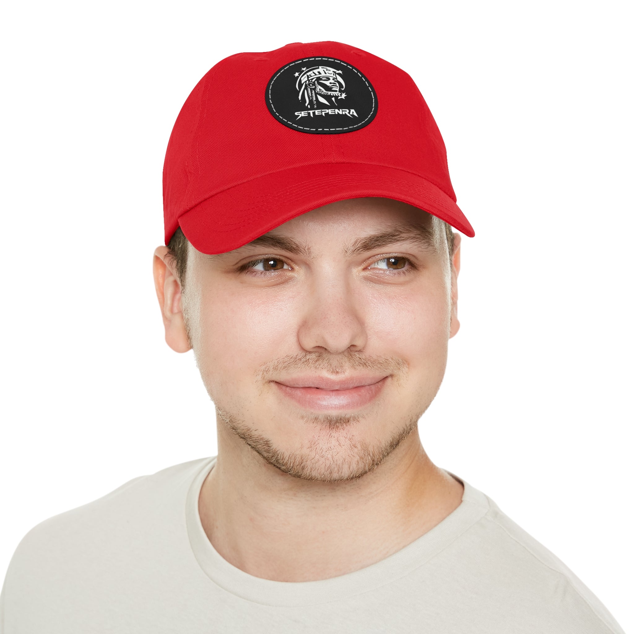 SETEPENRA Dad Hat with Leather Patch (Round)