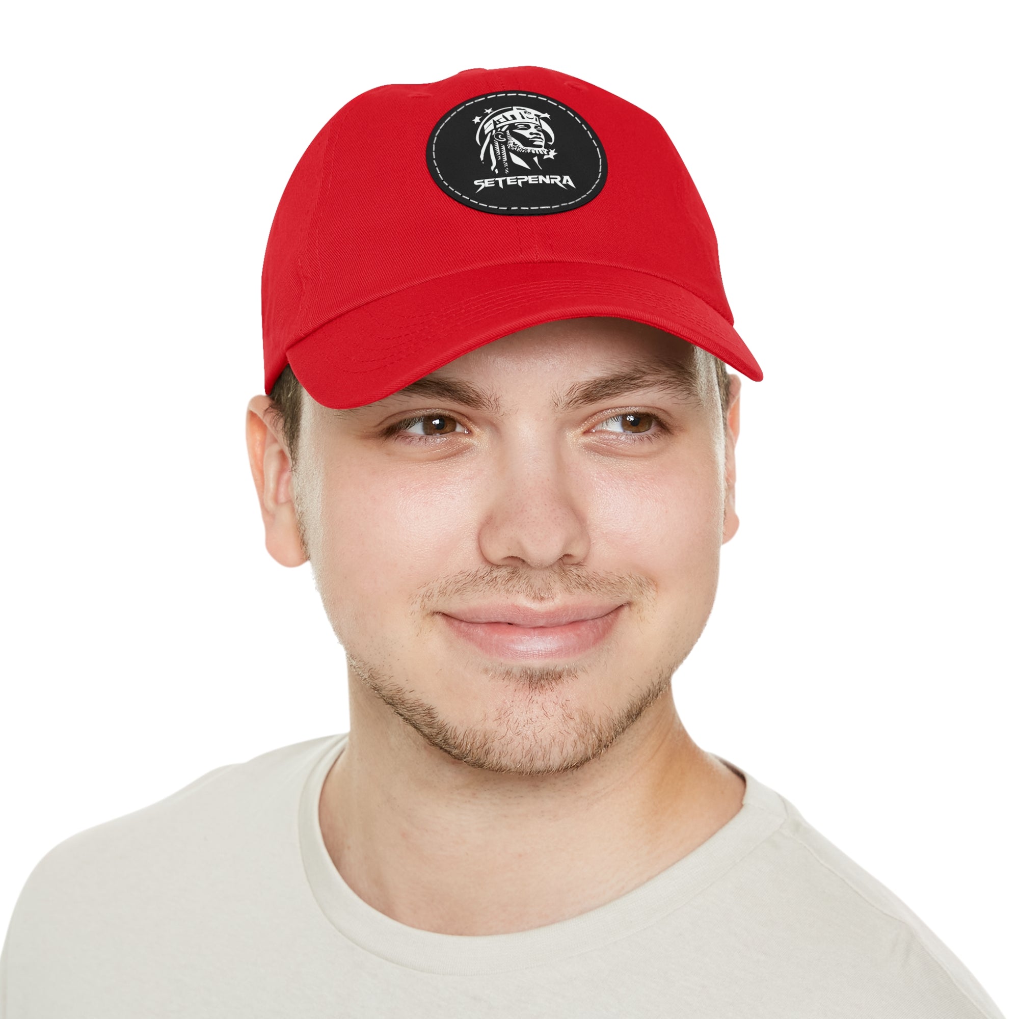 SETEPENRA Dad Hat with Leather Patch (Round)