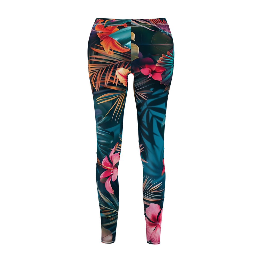 Tropican Retreat (Scene 4) Women's Cut & Sew Casual Leggings SETEPENRA All Over Prints.