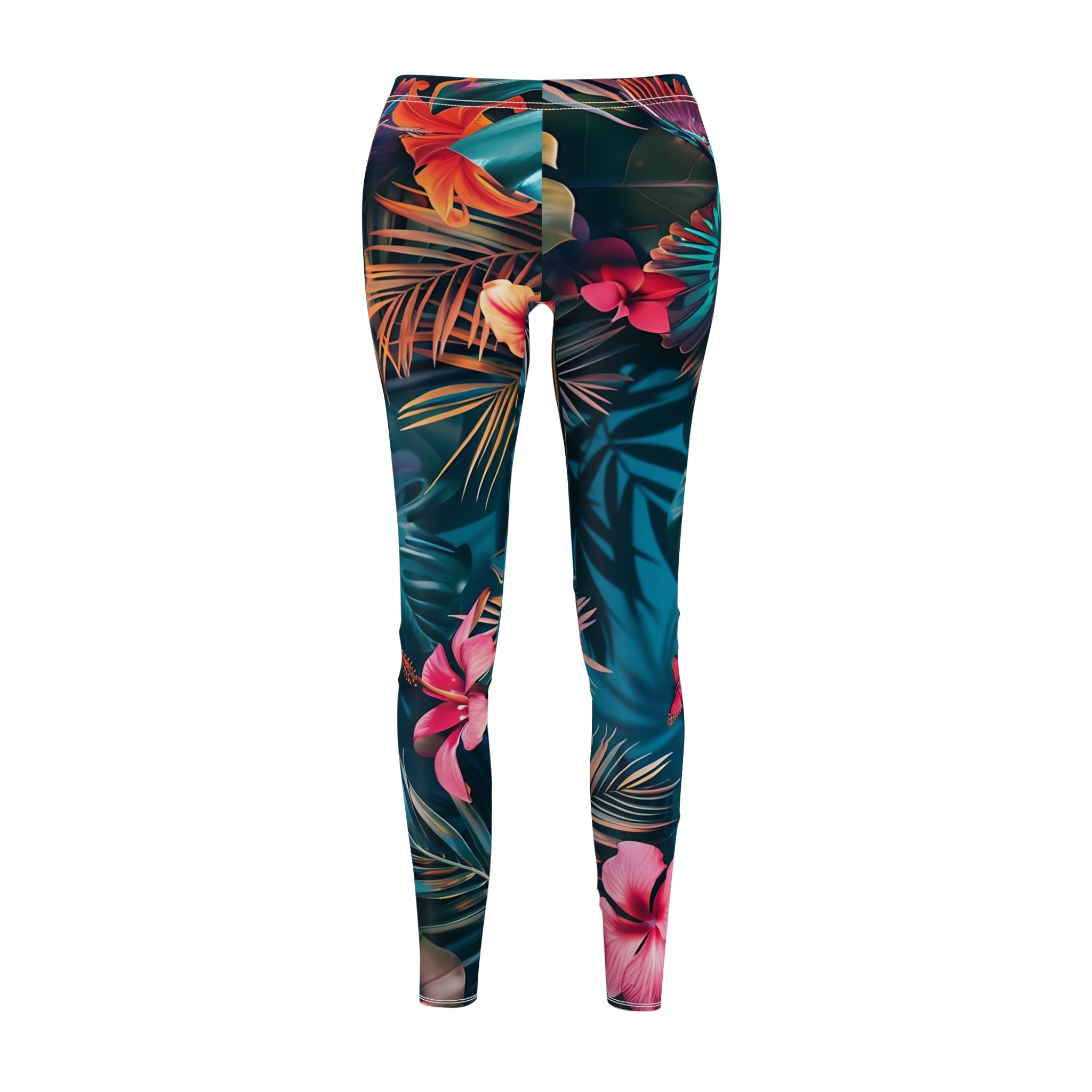 Tropican Retreat (Scene 4) Women's Cut & Sew Casual Leggings SETEPENRA All Over Prints.