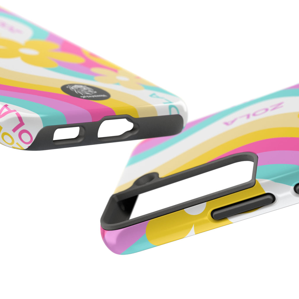 Zola Tough Phone Case (For iPhone, Galaxy & More) - White Wave SETEPENRA Phone Case.
