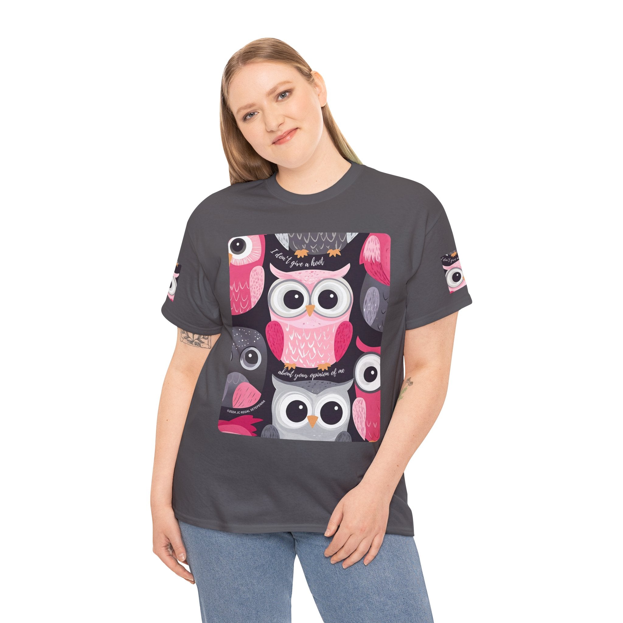 Don't Give A Hoot Unisex Heavy Cotton Tee