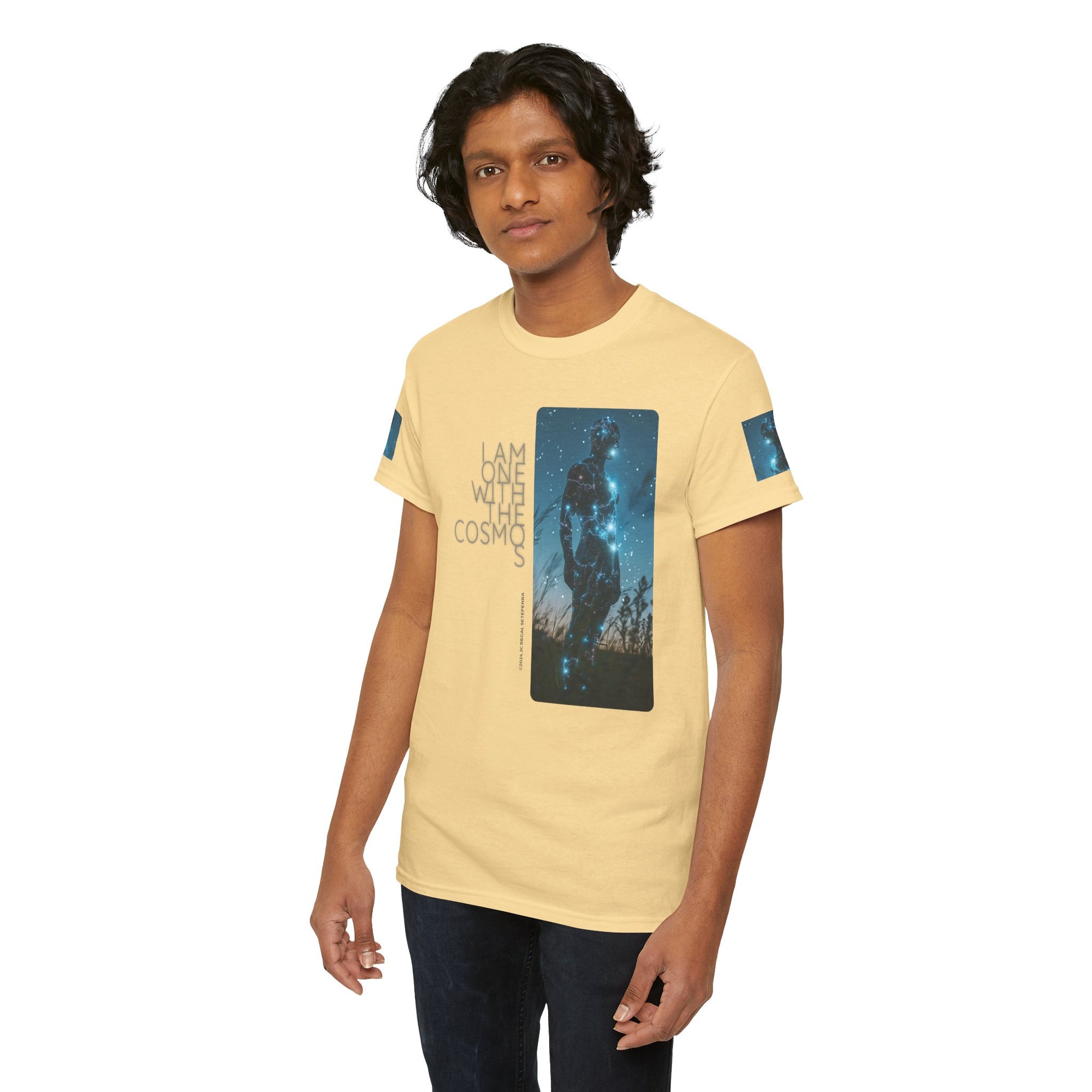 One With The Cosmos Unisex Heavy Cotton Tee
