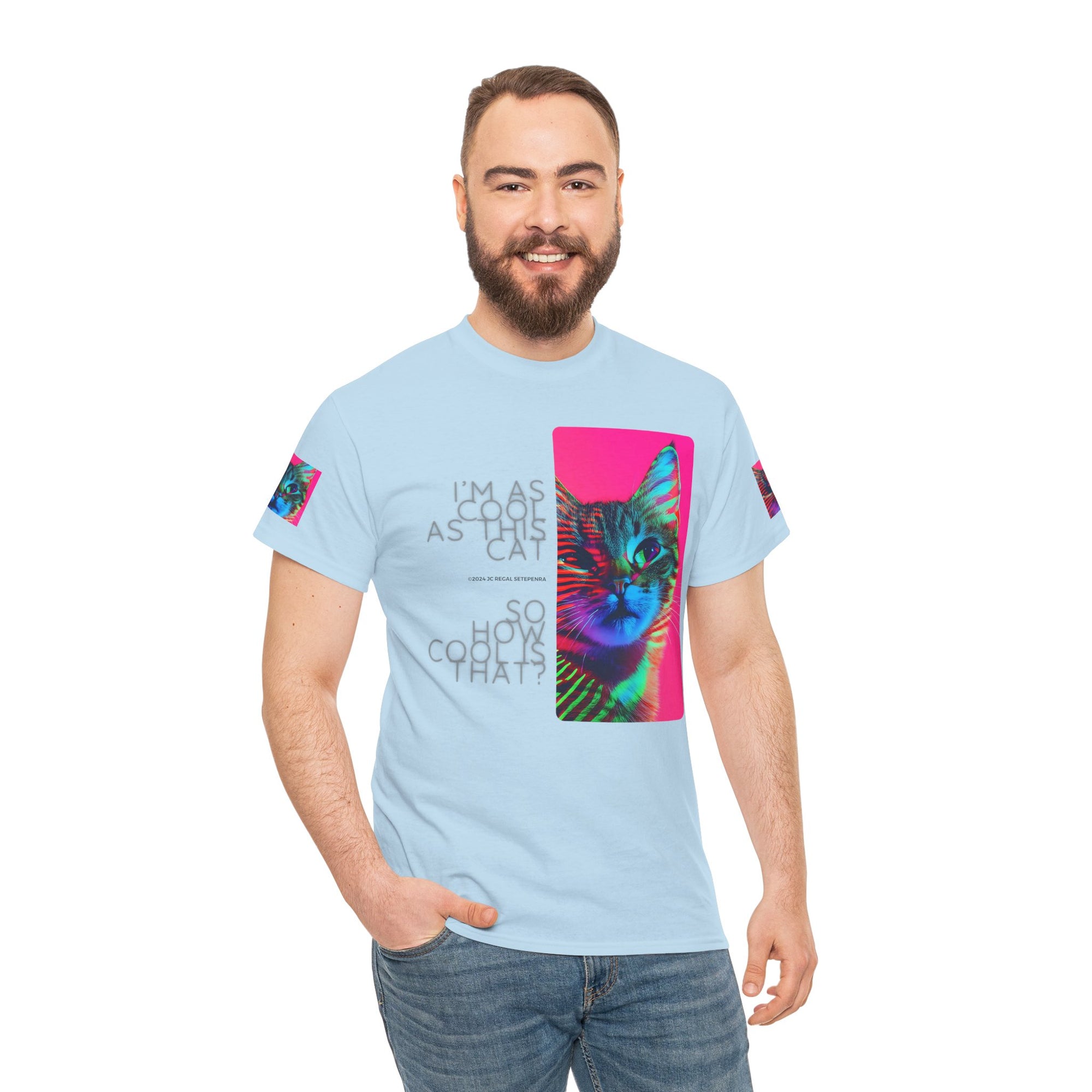 Cool Cat (Whiskers 2) Unisex Heavy Cotton Tee