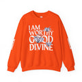 I AM WORTHY GOOD DIVINE Unisex Heavy Blend™ Crewneck Sweatshirt SETEPENRA Sweatshirt.