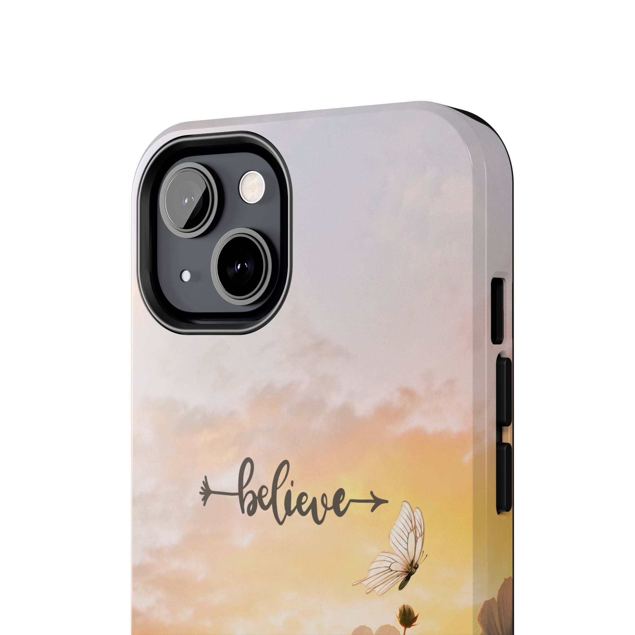 Believe Tough Phone Case (For iPhone, Galaxy & More) - Aesthetic Flower