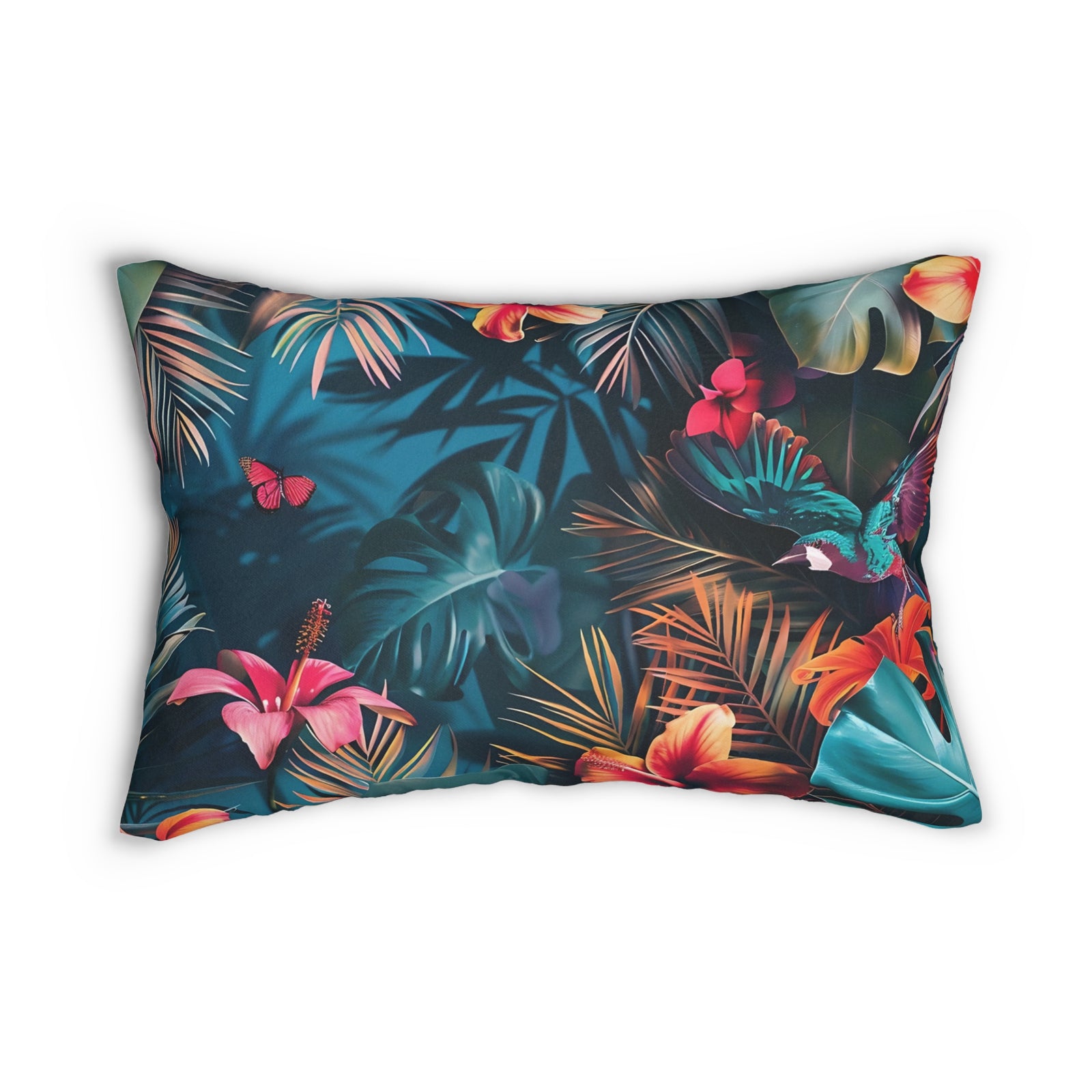 Tropican Retreat (Scene 4) Spun Polyester Lumbar Pillow SETEPENRA Home Decor.