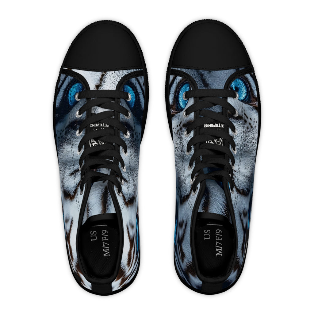 Primal Power Women's High Top Sneakers - White Tiger (1st Edition) SETEPENRA Shoes.