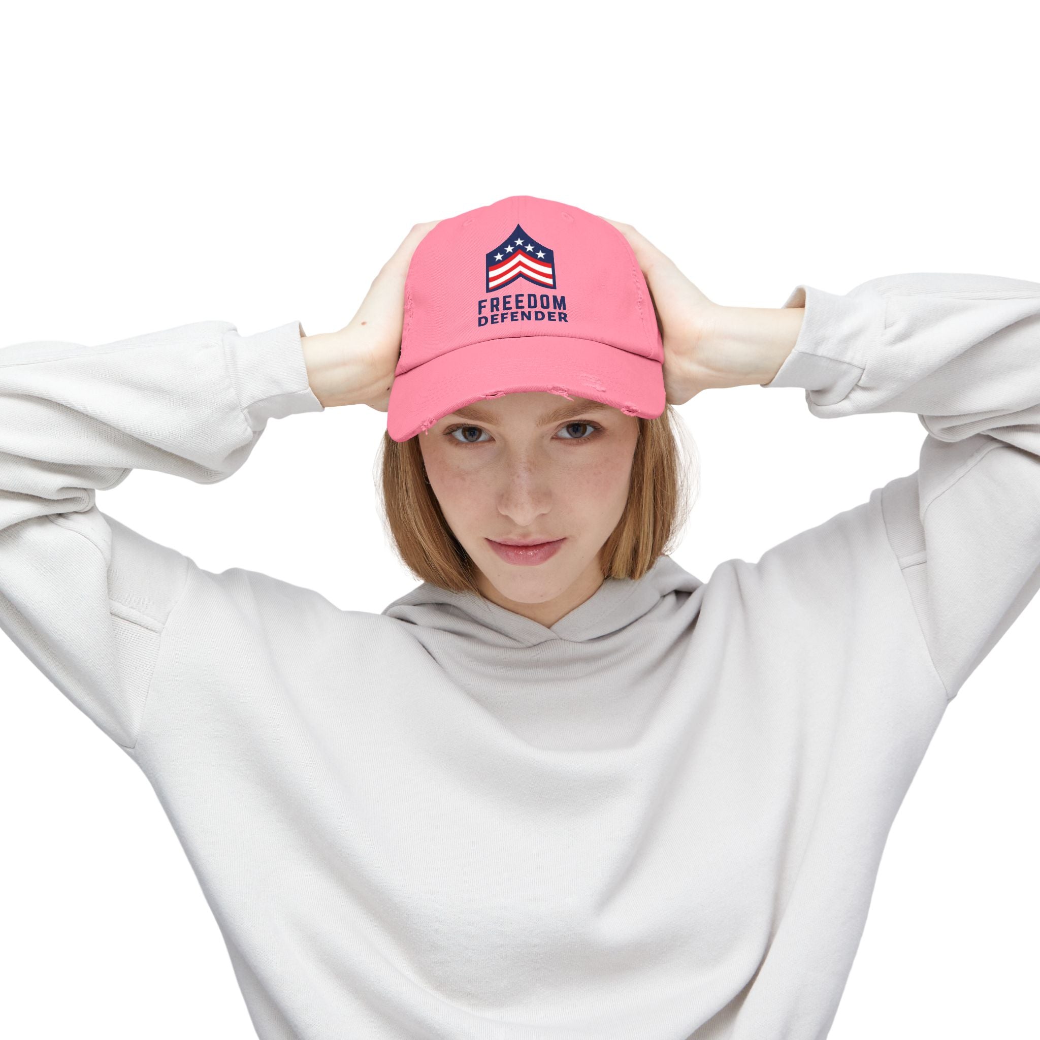 Freedom Defender Unisex Distressed Cap
