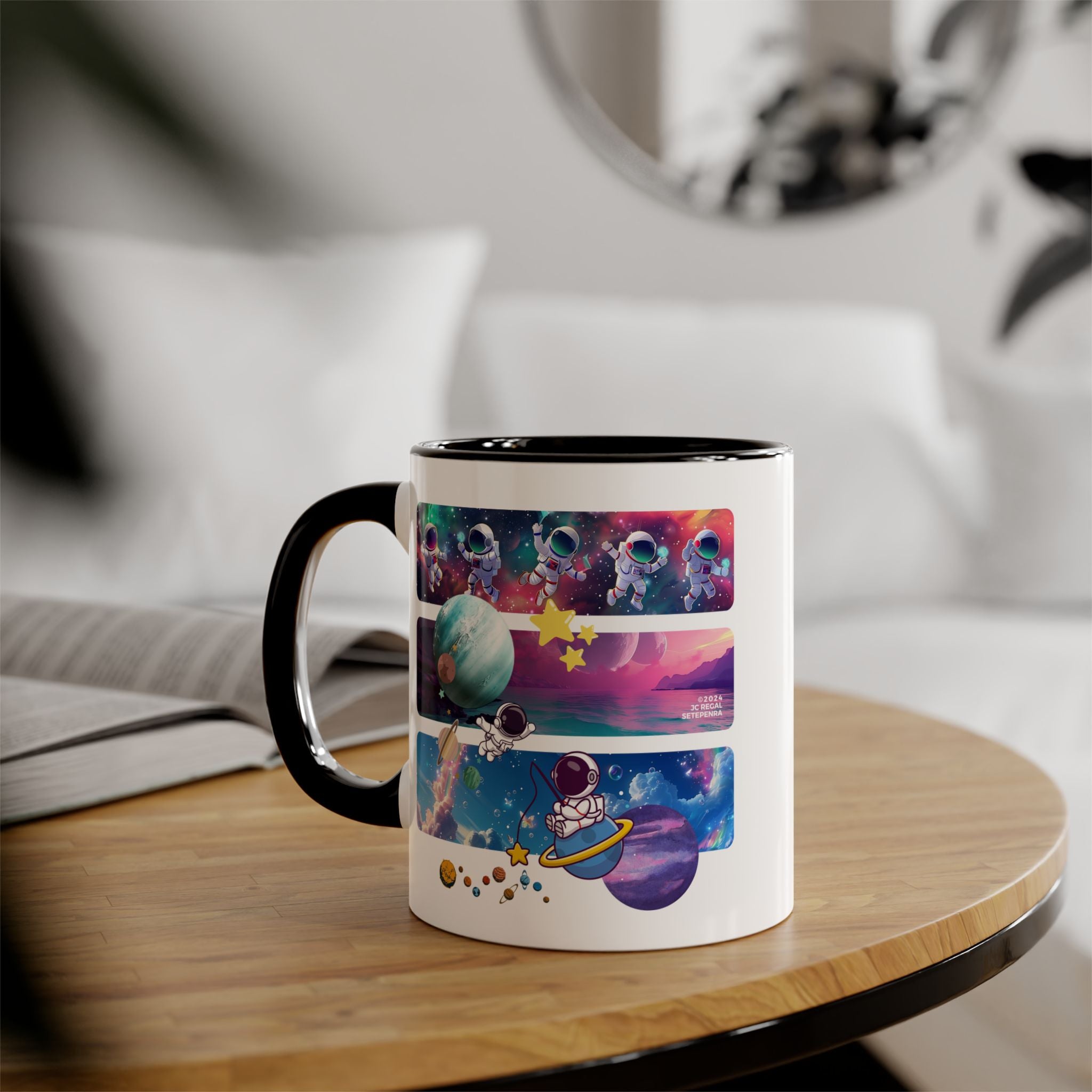 Astro Cosmo Accent Mug, 11oz (Various Colors)