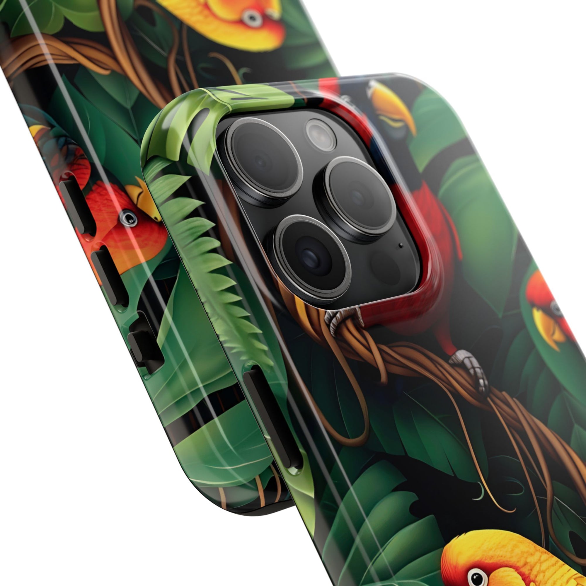 Tri-Parrot Tough Phone Case (For iPhone, Galaxy &amp; More)