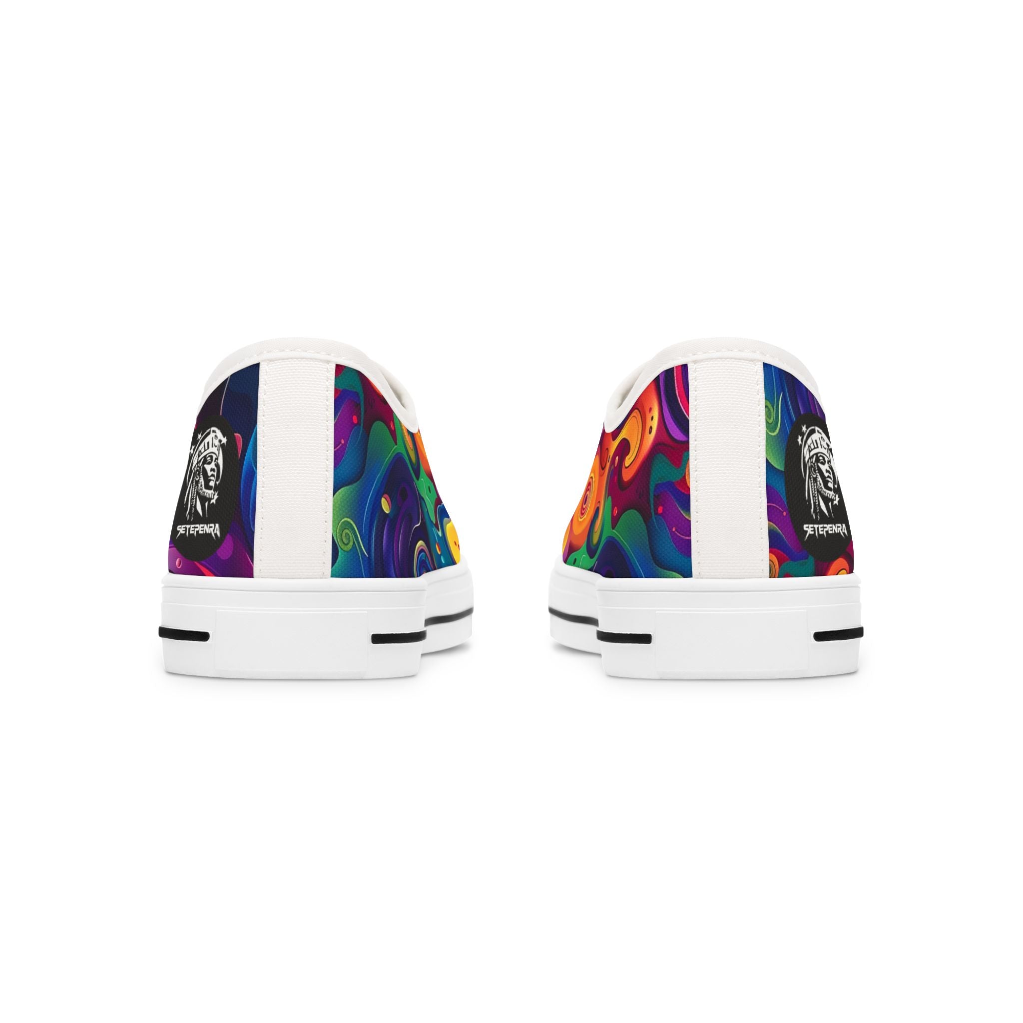 Psychedelic Women's Low Top Sneakers SETEPENRA Shoes.