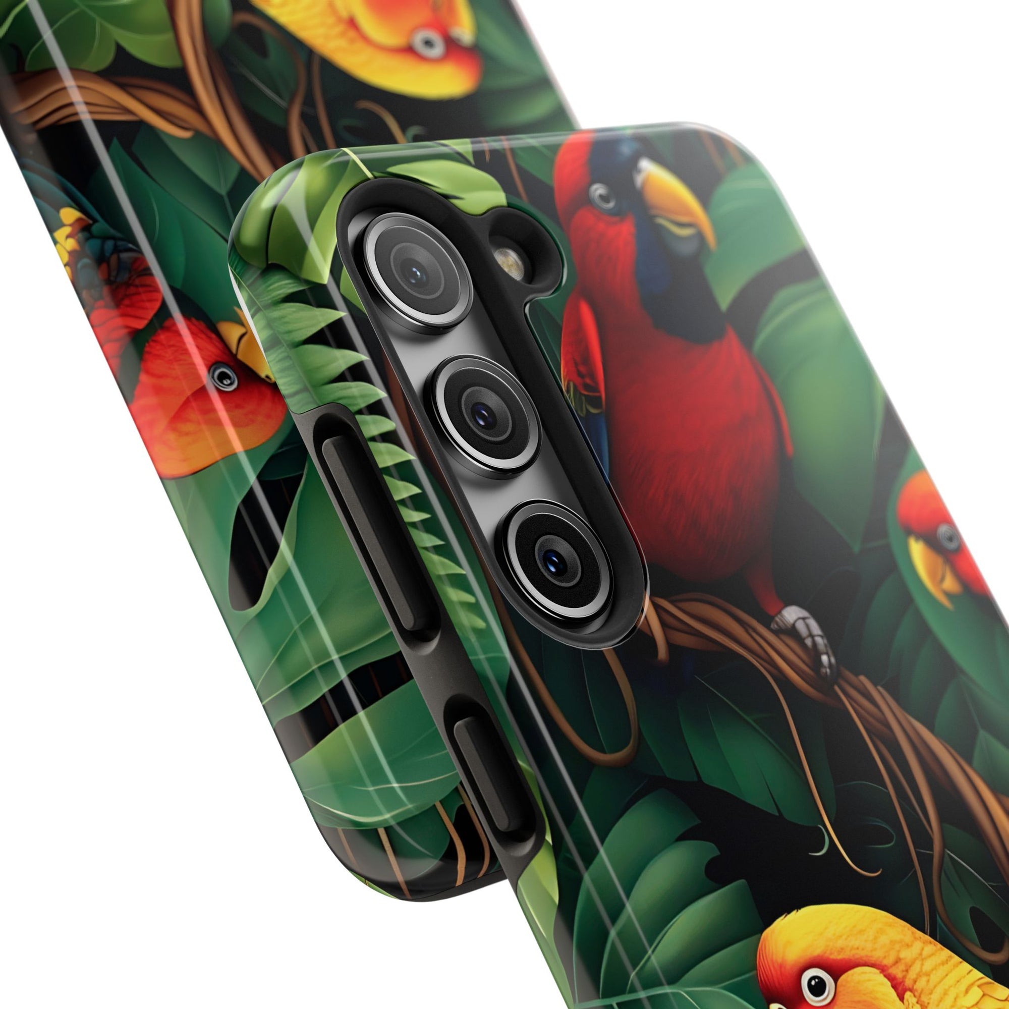Tri-Parrot Tough Phone Case (For iPhone, Galaxy &amp; More)