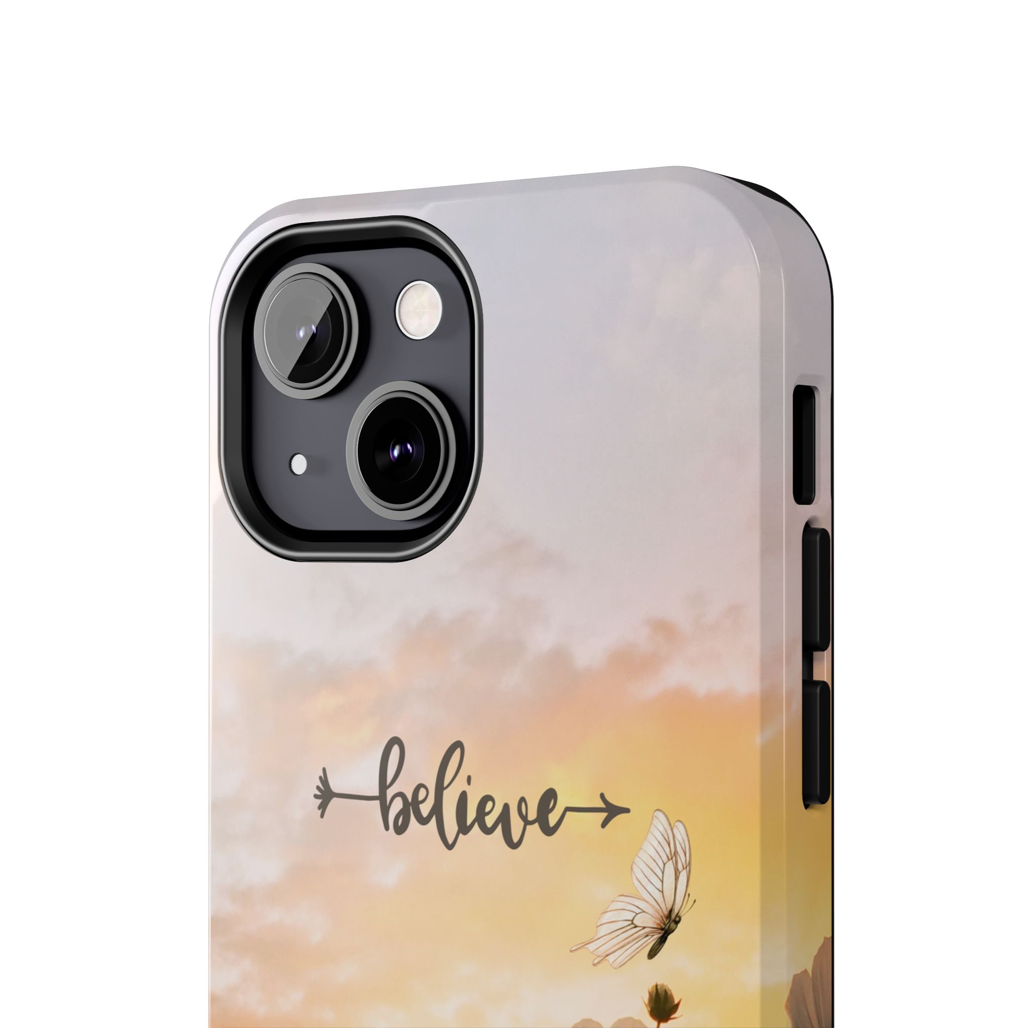 Believe Tough Phone Case (For iPhone, Galaxy & More) - Aesthetic Flower