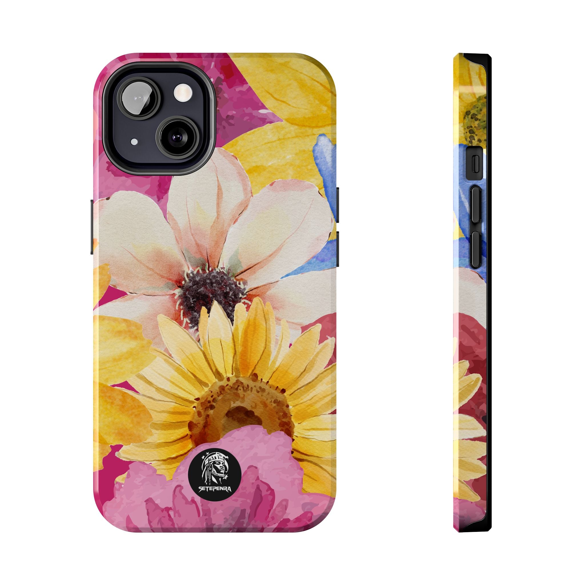 Watercolor Flowers Tough Phone Case (For iPhone, Galaxy & More) SETEPENRA Phone Case.