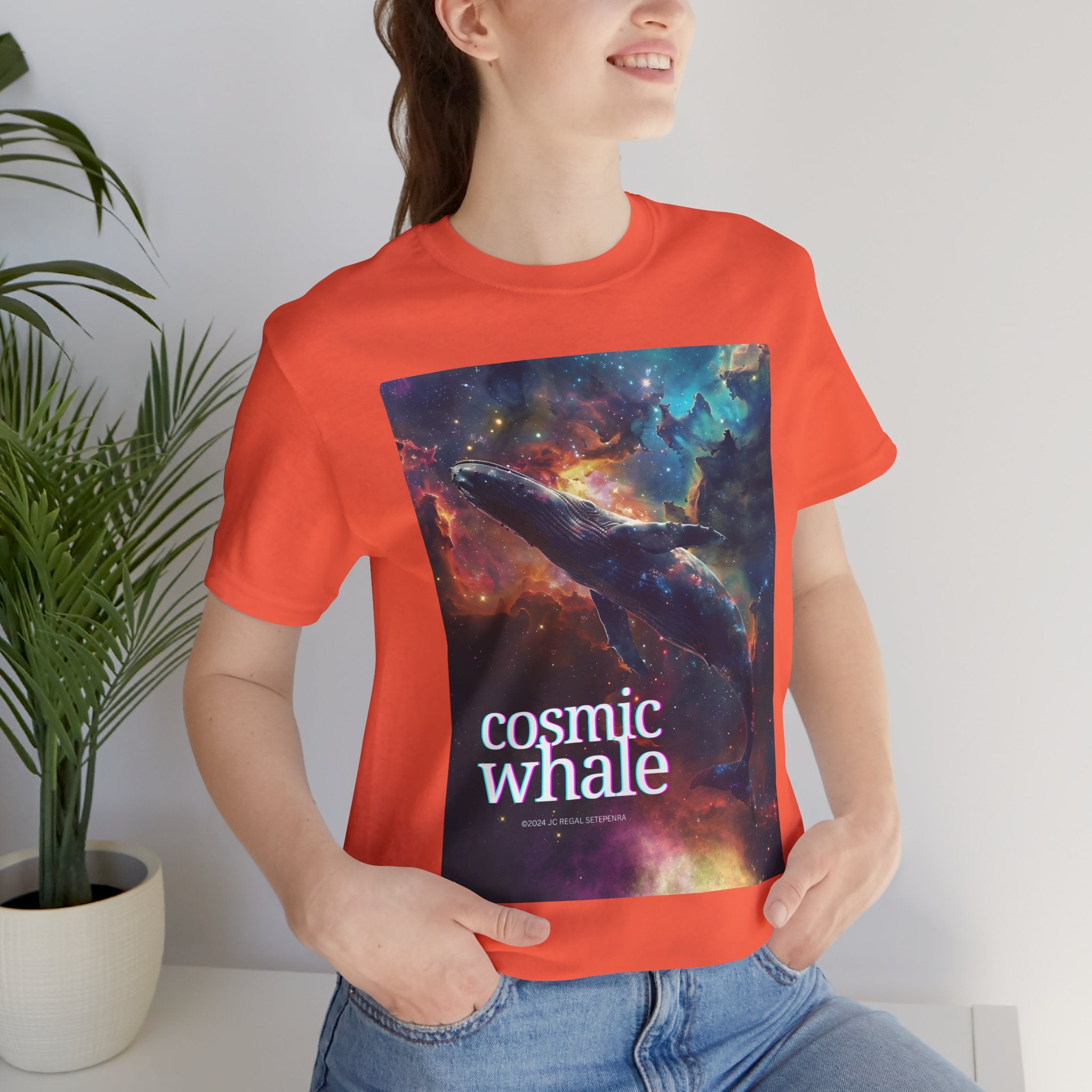 Cosmic Whale Unisex Jersey Short Sleeve Tee