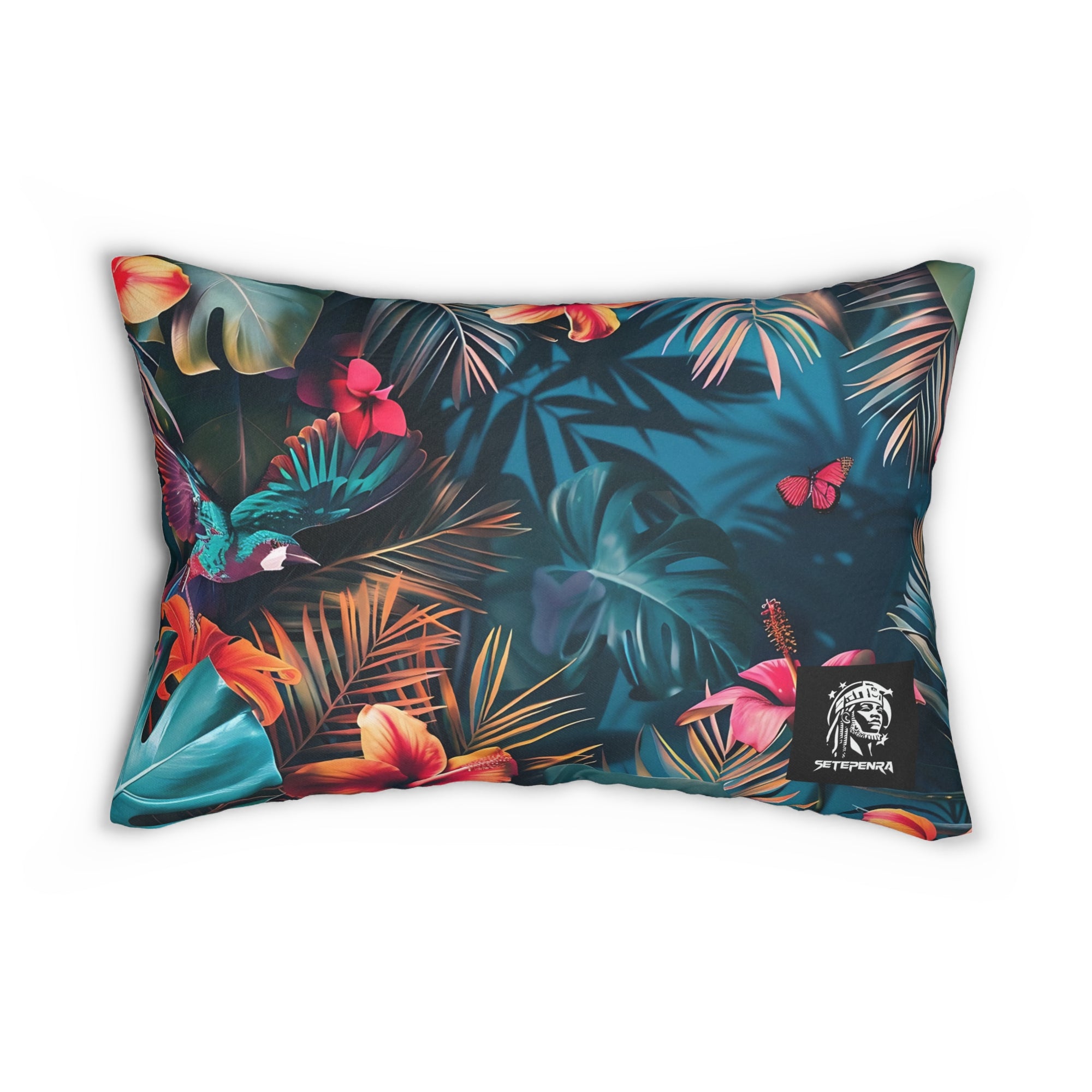 Tropican Retreat (Scene 4) Spun Polyester Lumbar Pillow SETEPENRA Home Decor.