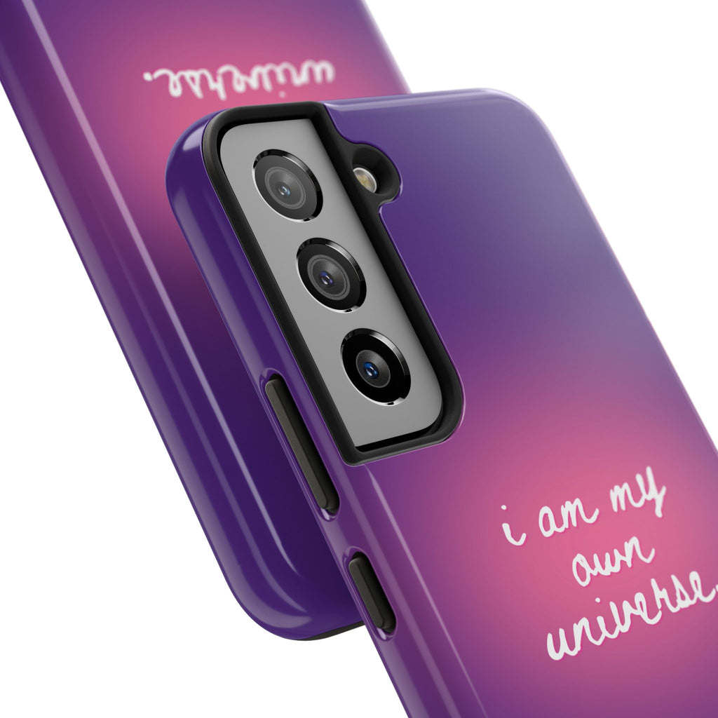 I Am My Own Universe Tough Phone Case (For iPhone, Galaxy & More) - Purple