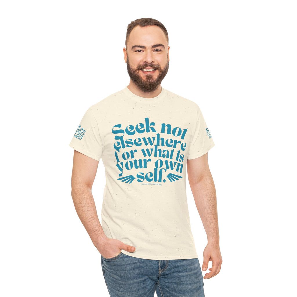 Seek Not Elsewhere (Aqua Edition) Unisex Heavy Cotton Tee
