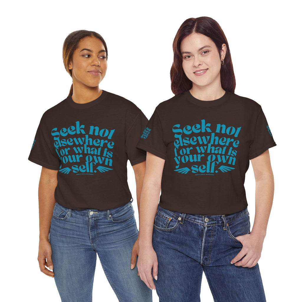 Seek Not Elsewhere (Aqua Edition) Unisex Heavy Cotton Tee
