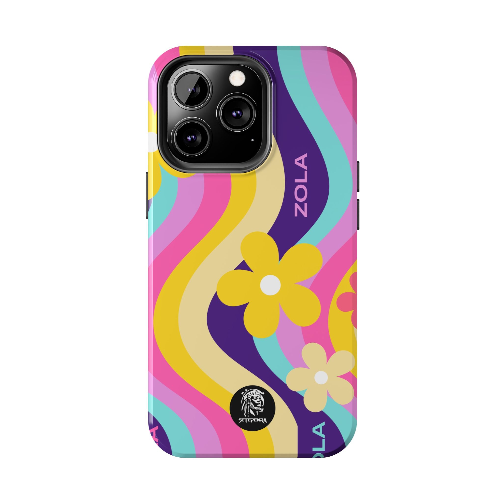 Zola Tough Phone Case (For iPhone, Galaxy & More) - Purple Wave