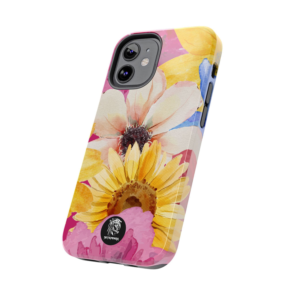 Watercolor Flowers Tough Phone Case (For iPhone, Galaxy & More)