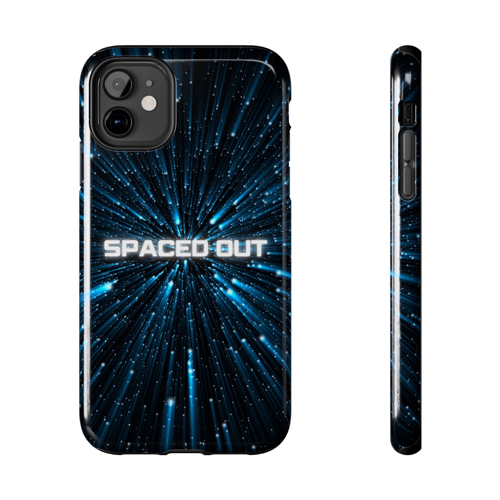 Spaced Out Tough Phone Case — Cosmic Space Warp Protective Cover