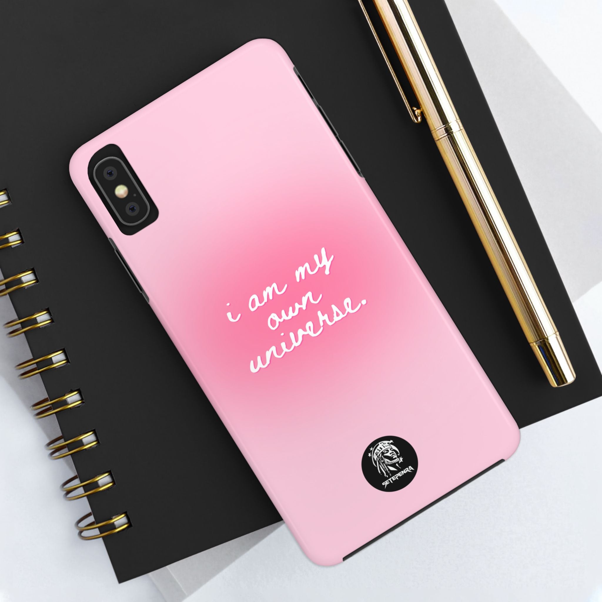 I Am My Own Universe Tough Phone Case (For iPhone, Galaxy & More) - Light Pink