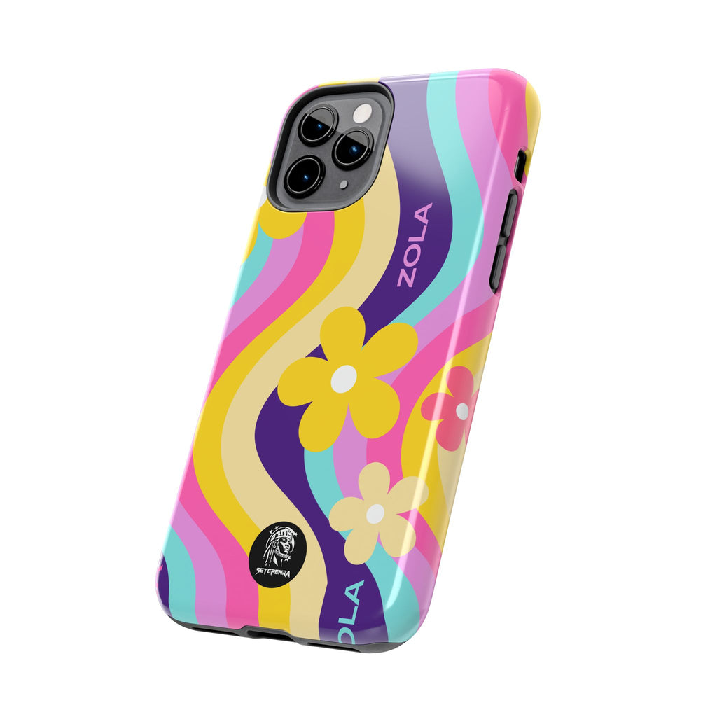 Zola Tough Phone Case (For iPhone, Galaxy & More) - Purple Wave