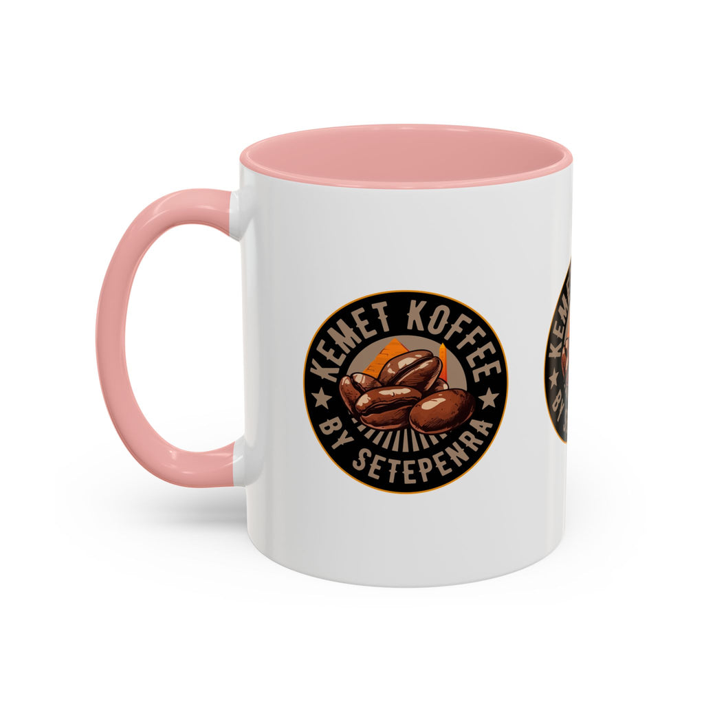 Kemet Koffee By Setepenra Accent Coffee Mug, 11oz, 15oz (Various Colors)