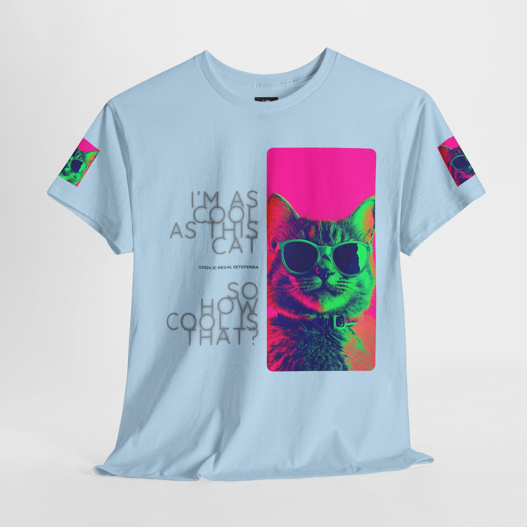 Cool Cat (Whiskers 1) Unisex Heavy Cotton Tee